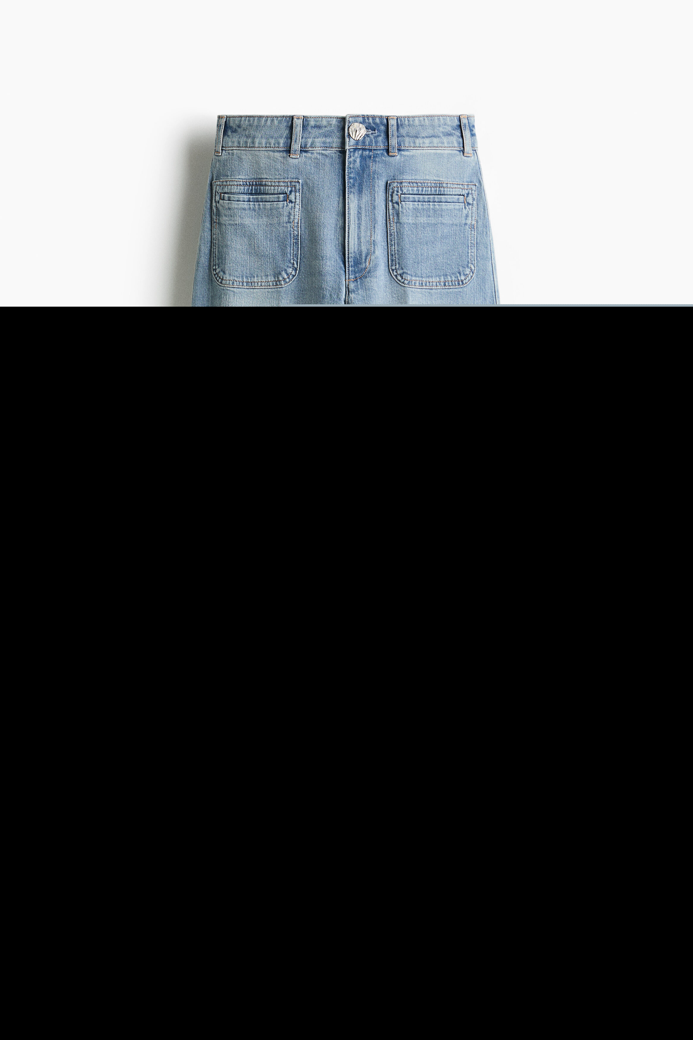 Wide High Jeans, Alternate, color, Light denim blue