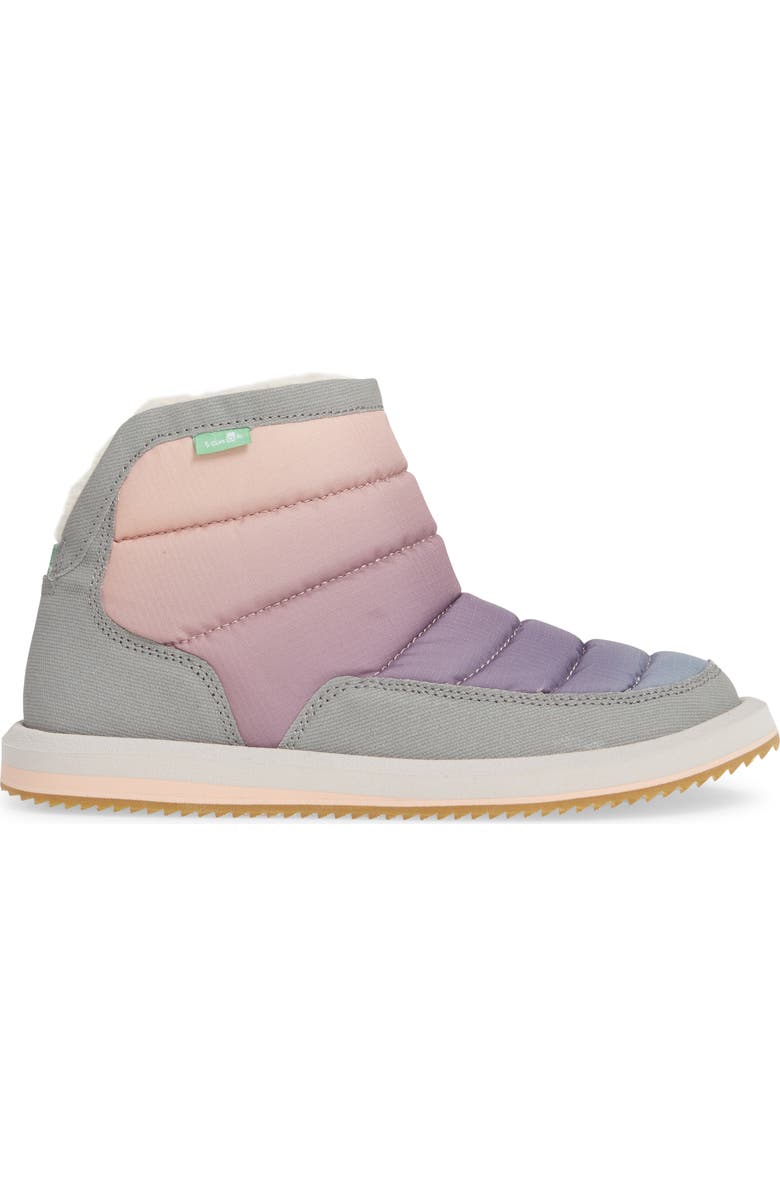 Sanuk Puff N' Chill Ombré Quilted Faux Fur Bootie, Alternate, color,