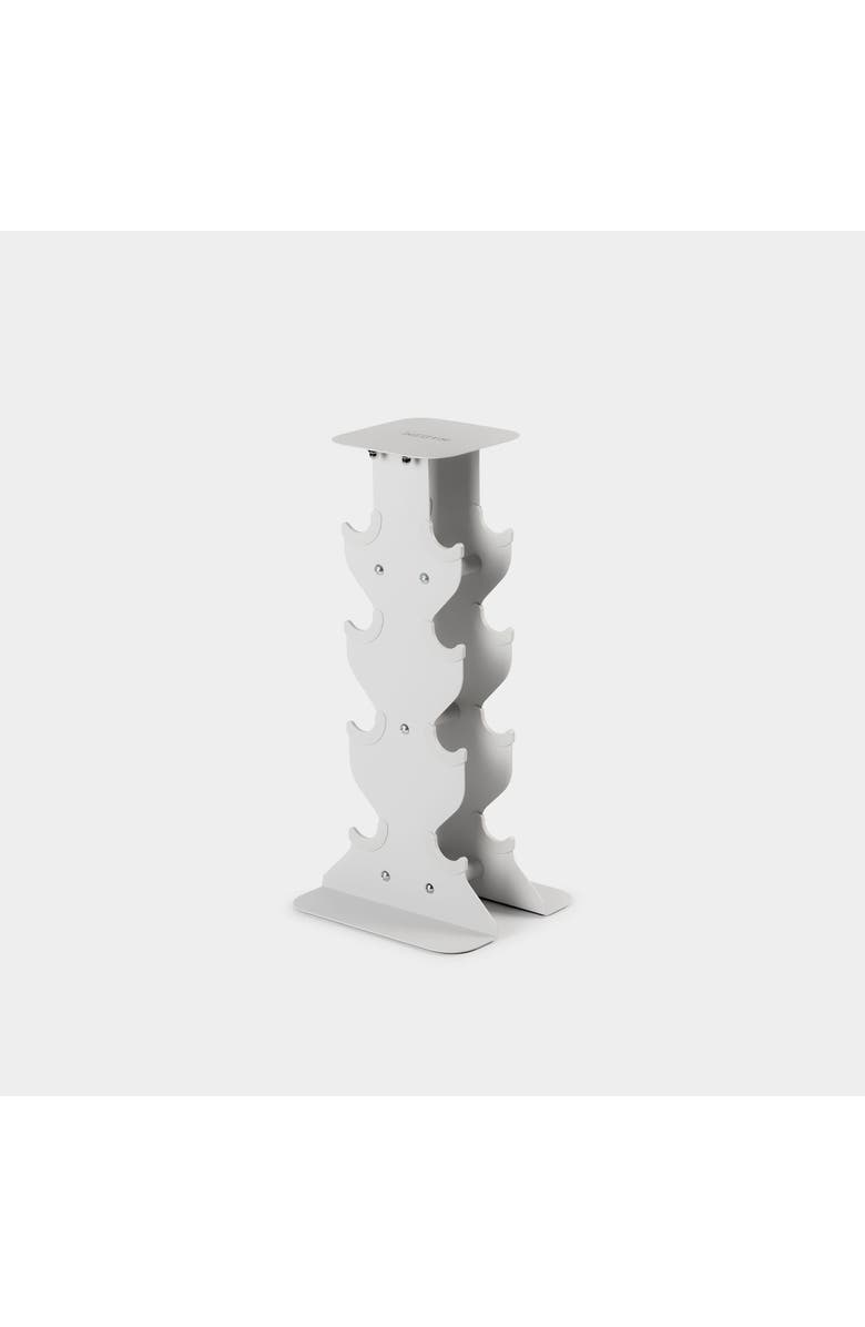 WeGym SafeGrip Dumbbells Upper Set with Light Rack - Rose - 10, 12, 15, 20lbs, Alternate, color, Multicolored