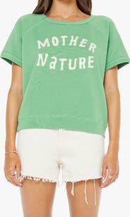 MOTHER The Short Graphic Cotton T-Shirt