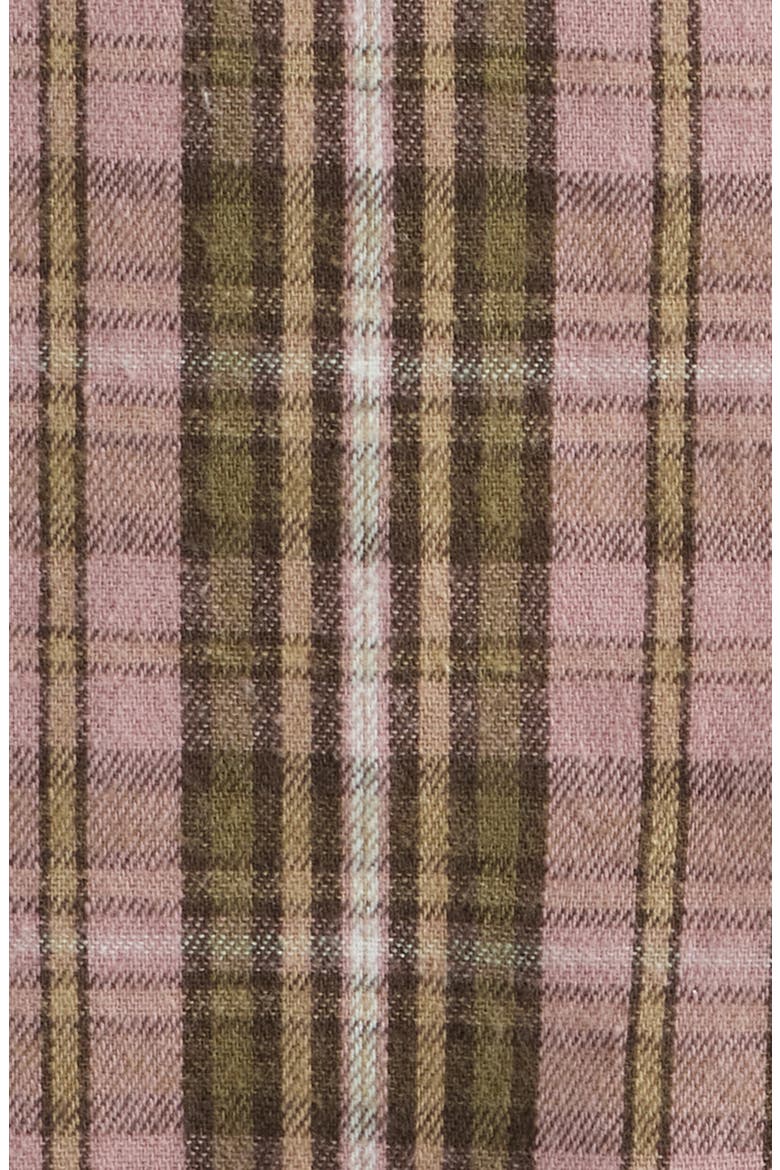 Foreman Classic Fit Plaid Flannel Button-Up Shirt, Alternate, color, PINK