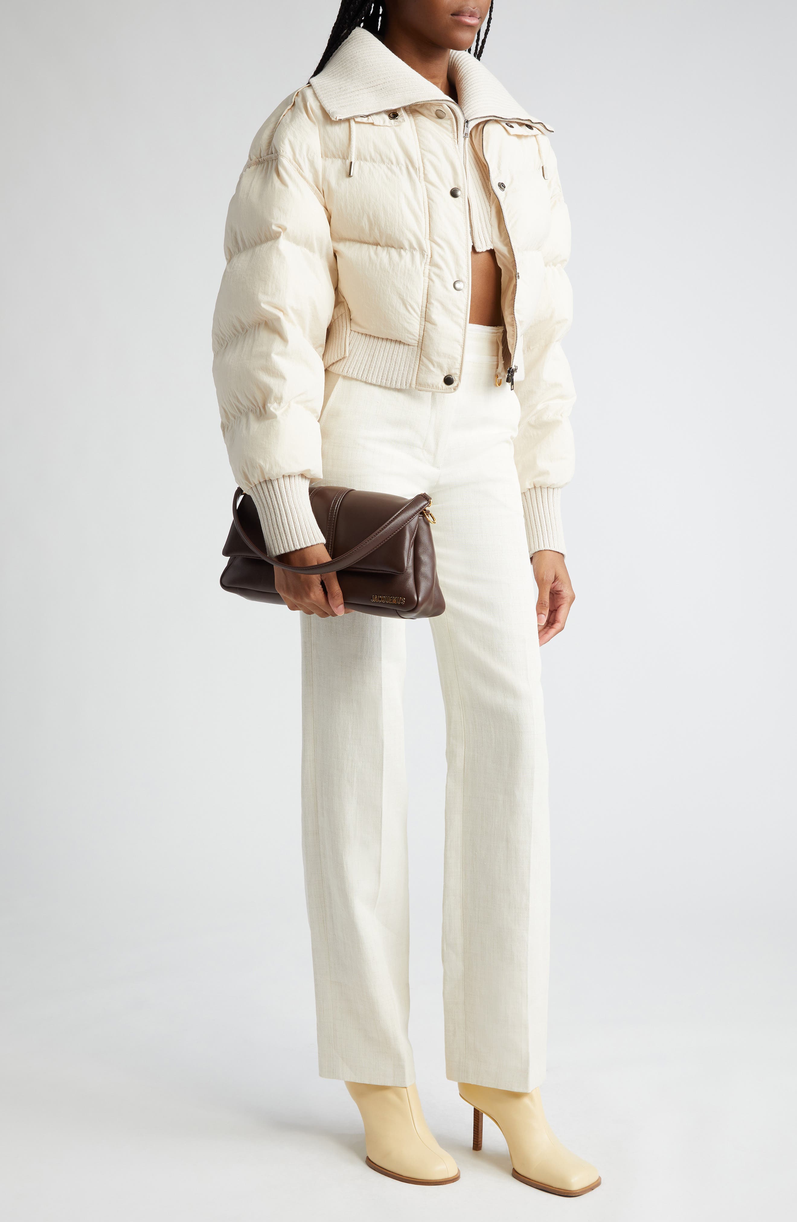 Jacquemus Le Bambimou Satchel, Alternate, color, Medium Brown