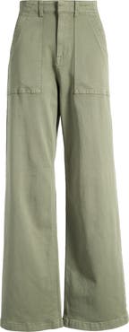 Pistola Nicole Stretch Cotton Wide Leg Pants