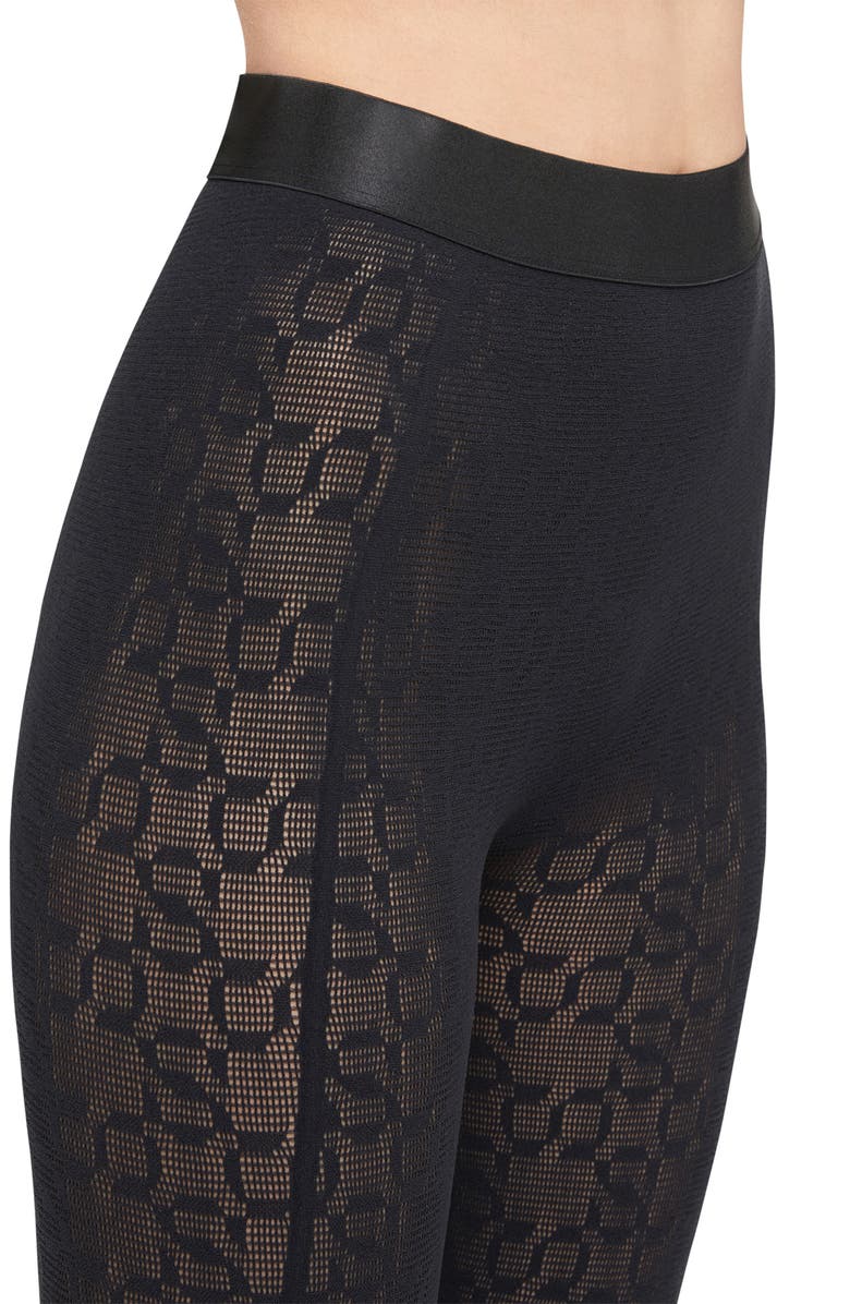Wolford Intricate Stirrup Tights, Alternate, color, 
