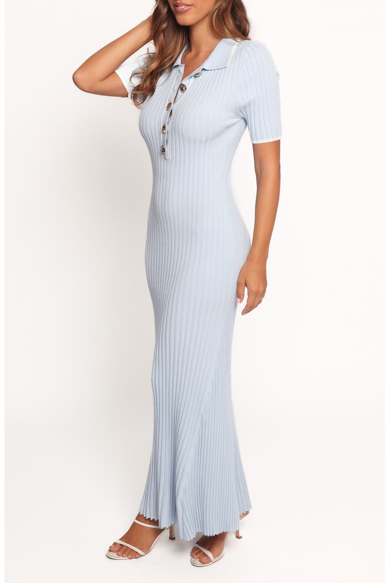 Crawford Short Sleeve Knit Dress, Alternate, color, PALE BLUE