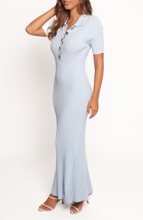 Petal And Pup Petal & Pup Crawford Short Sleeve Knit Dress In Blue