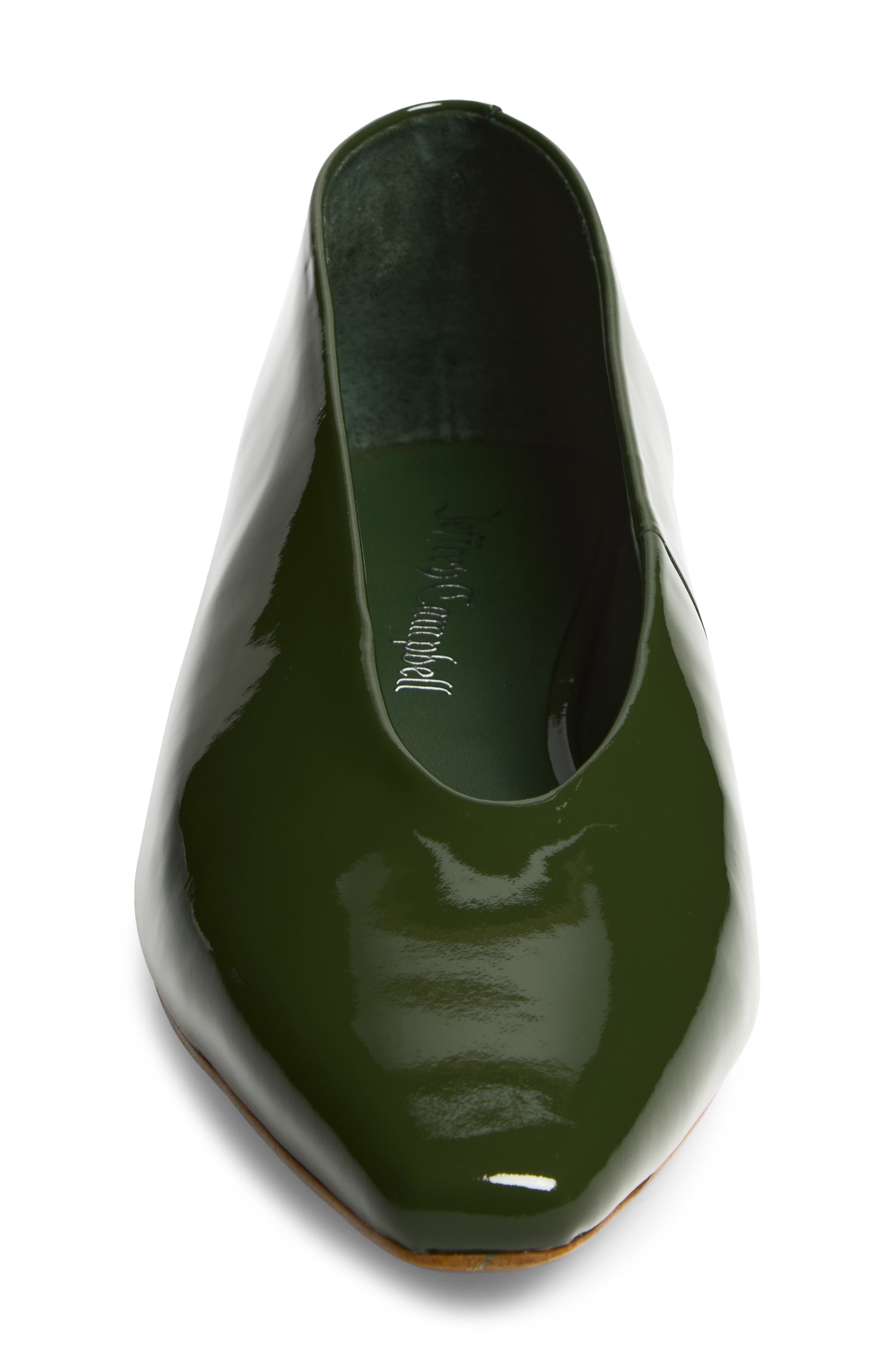 Jeffrey Campbell Hinted Pointed Toe Flat, Alternate, color, Olive Patent