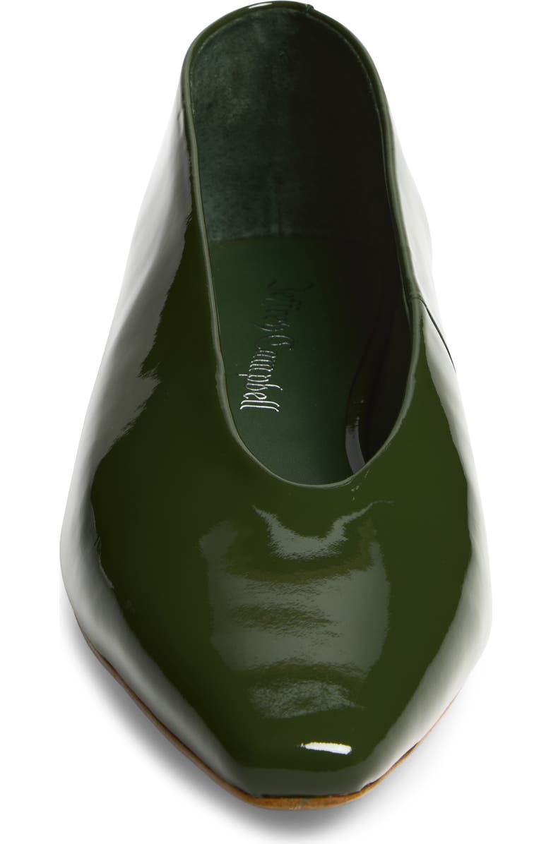 Jeffrey Campbell Hinted Pointed Toe Flat, Alternate, color, Olive Patent