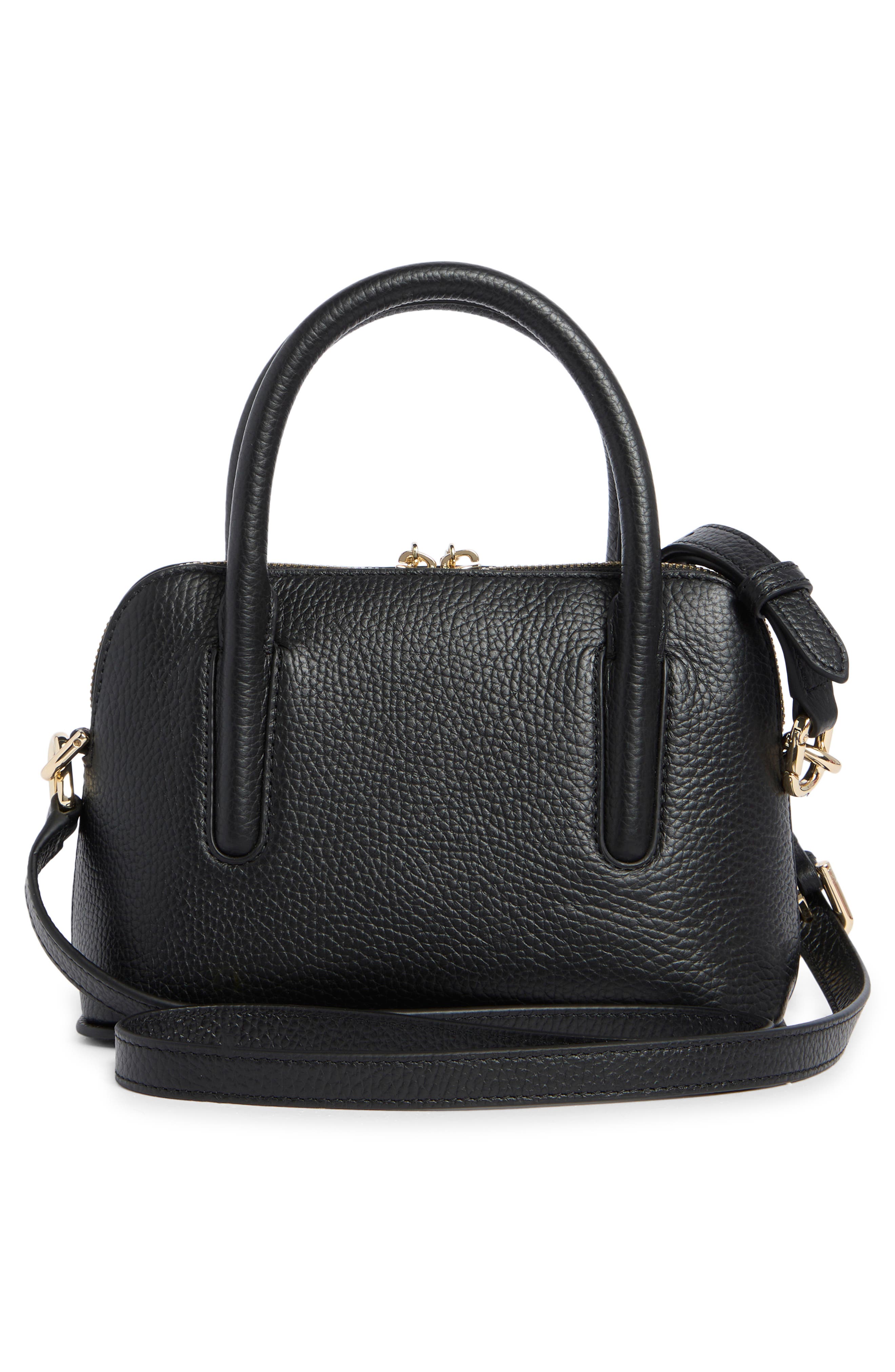Furla Atmosfera Mini Dome Tote, Alternate, color, Nero