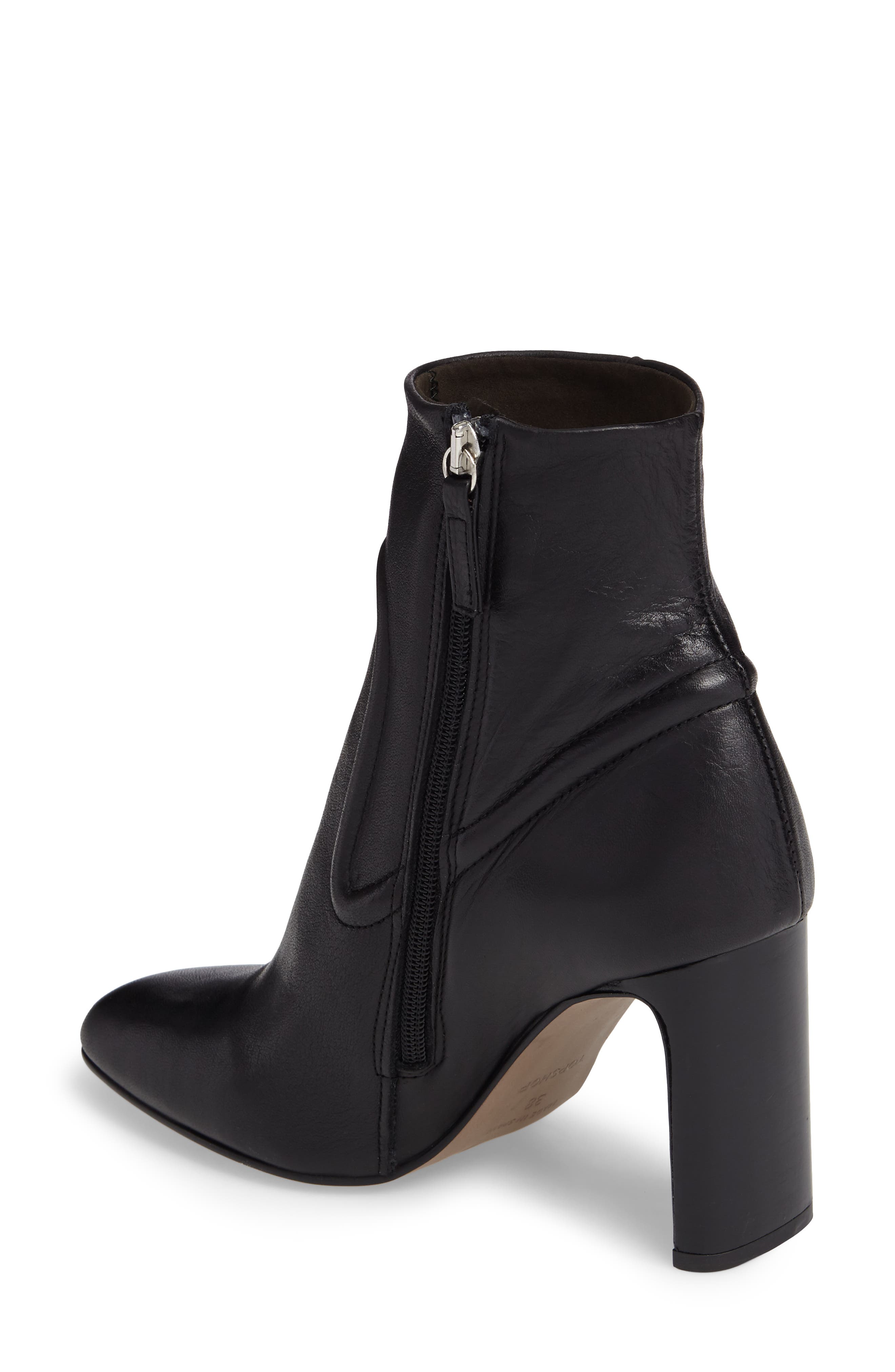 Topshop Honeydew Flat Heel Bootie, Alternate, color, 