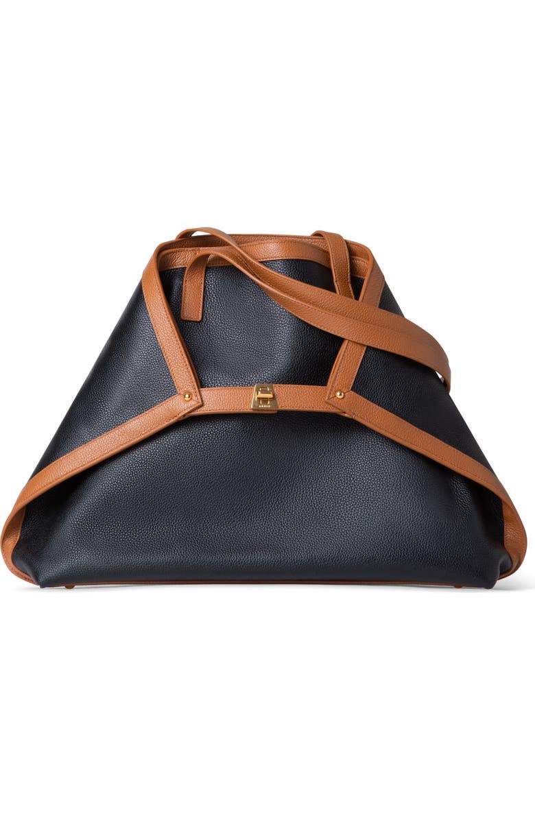 Akris Medium Ai Two-Tone Leather Shoulder Bag, Main, color,