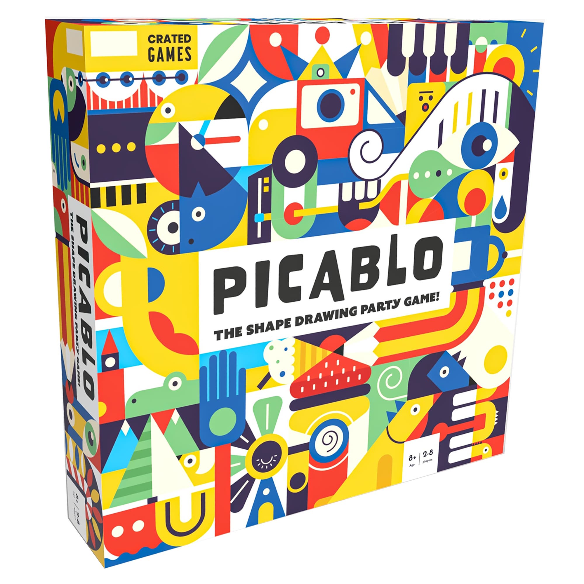 Crated Games Picablo The Shape Drawing Party Game in Multicolored 