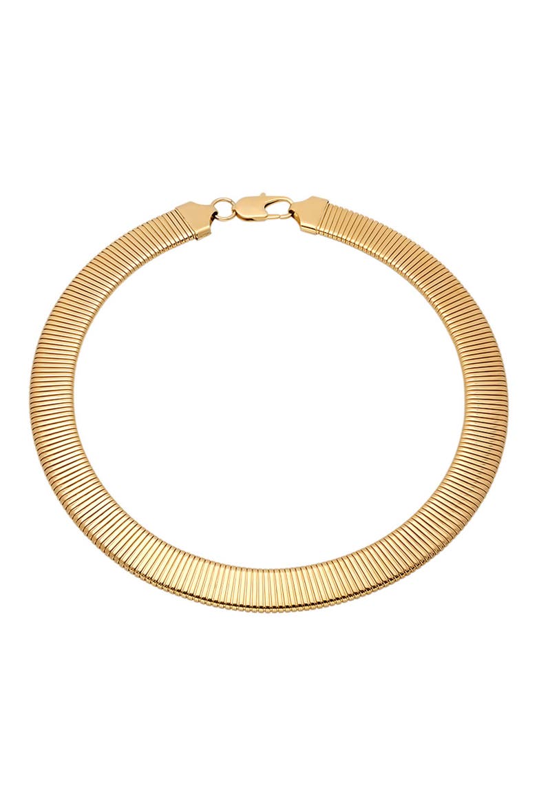 18k Gold Plated Choker Necklace, Main, color, GOLD