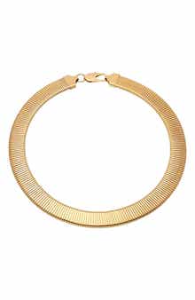 18k Gold Plated Choker Necklace