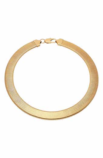 18k Gold Plated Choker Necklace