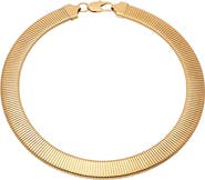 STEELTIME 18k Gold Plated Choker Necklace