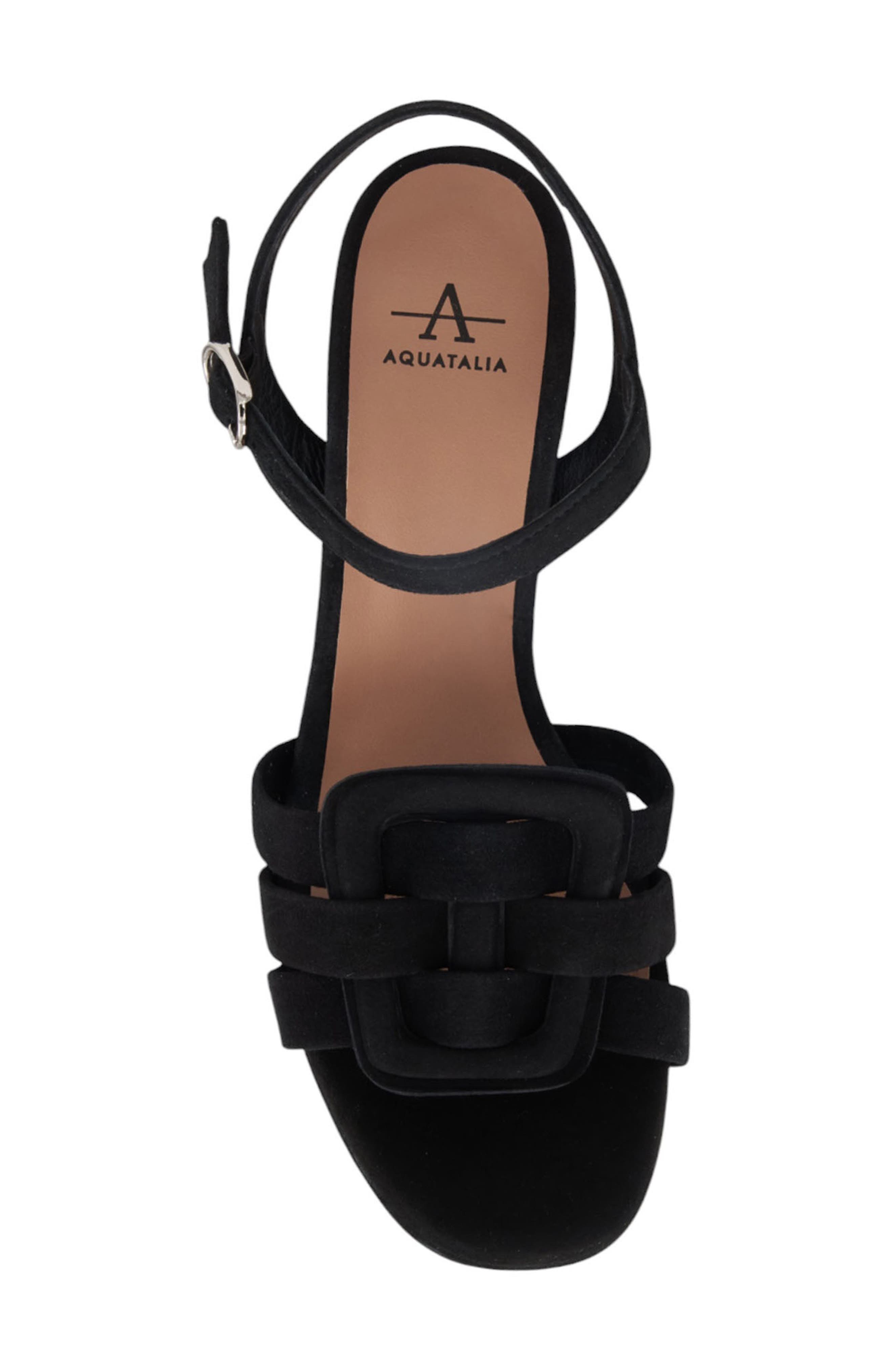 Micah Platform Sandal, Alternate, color, BLACK
