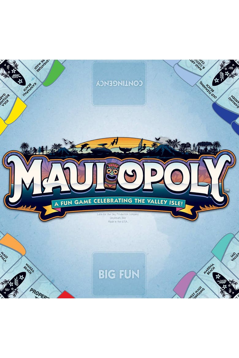 Maui Opoly Board Game, Alternate, color, Multicolored
