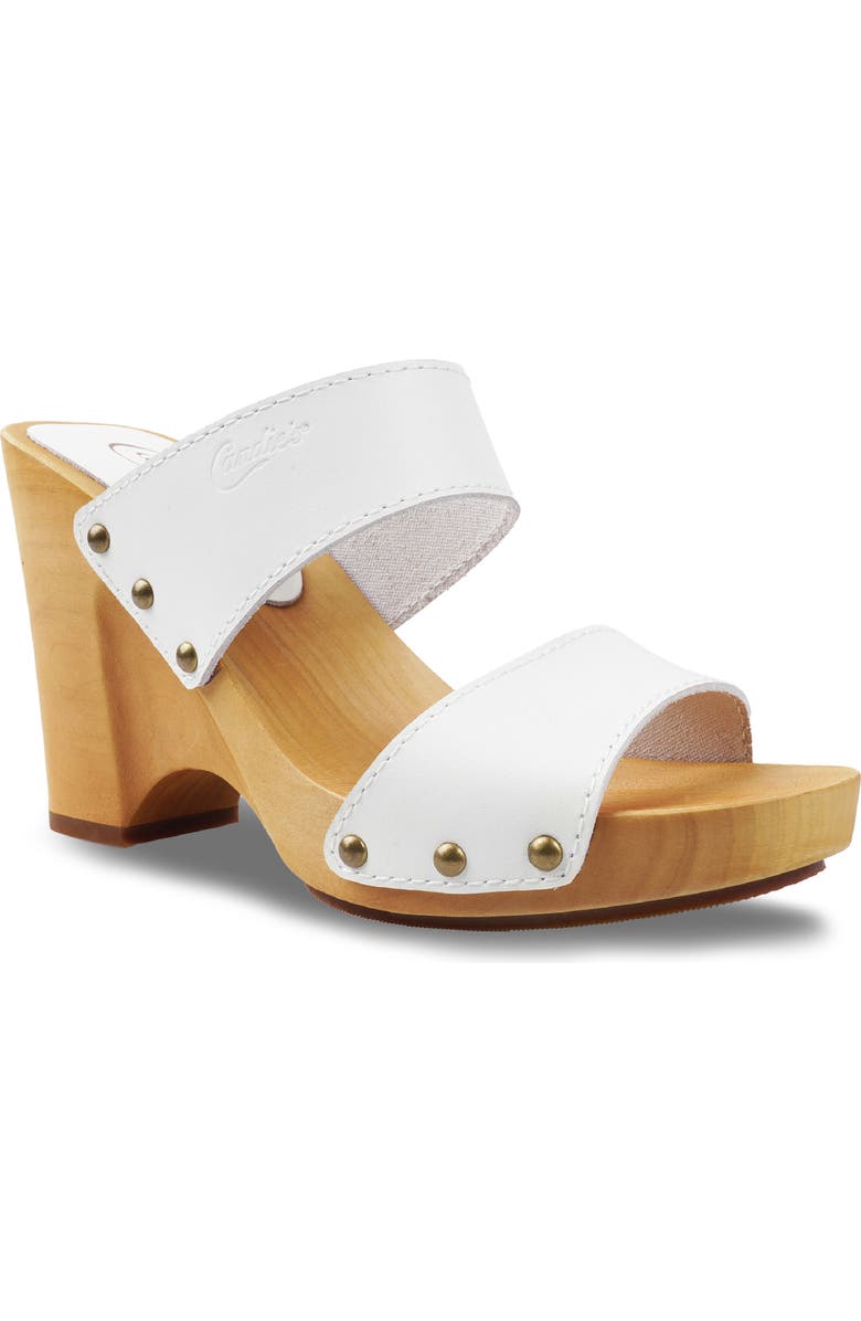 Candie's Rammya Platform Slide Sandal, Main, color, White