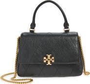 Tory Burch Charlie Quilted Leather Top Handle Bag