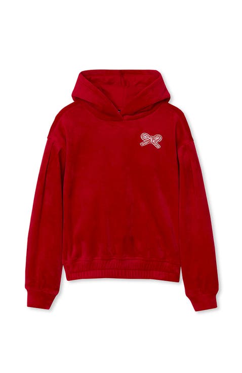 Girls Plush Pullover Hoodie