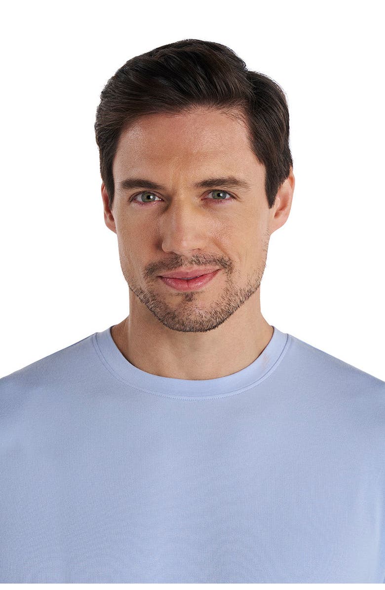Coolibar Men's Long Sleeve T-Shirt - UPF 50+ Sun Protection - Morada, Alternate, color, Periwinkle Purple