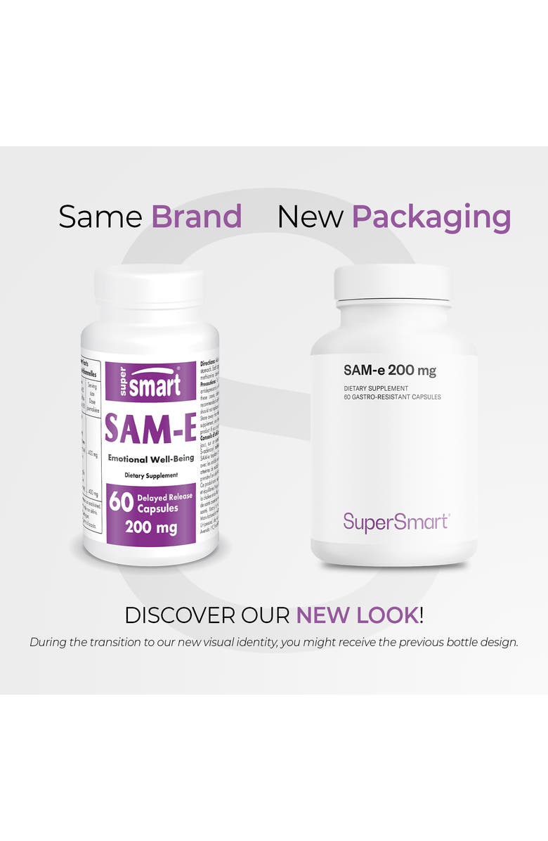 SuperSmart SAM-e Supplement 200mg, Alternate, color, NO COLOR