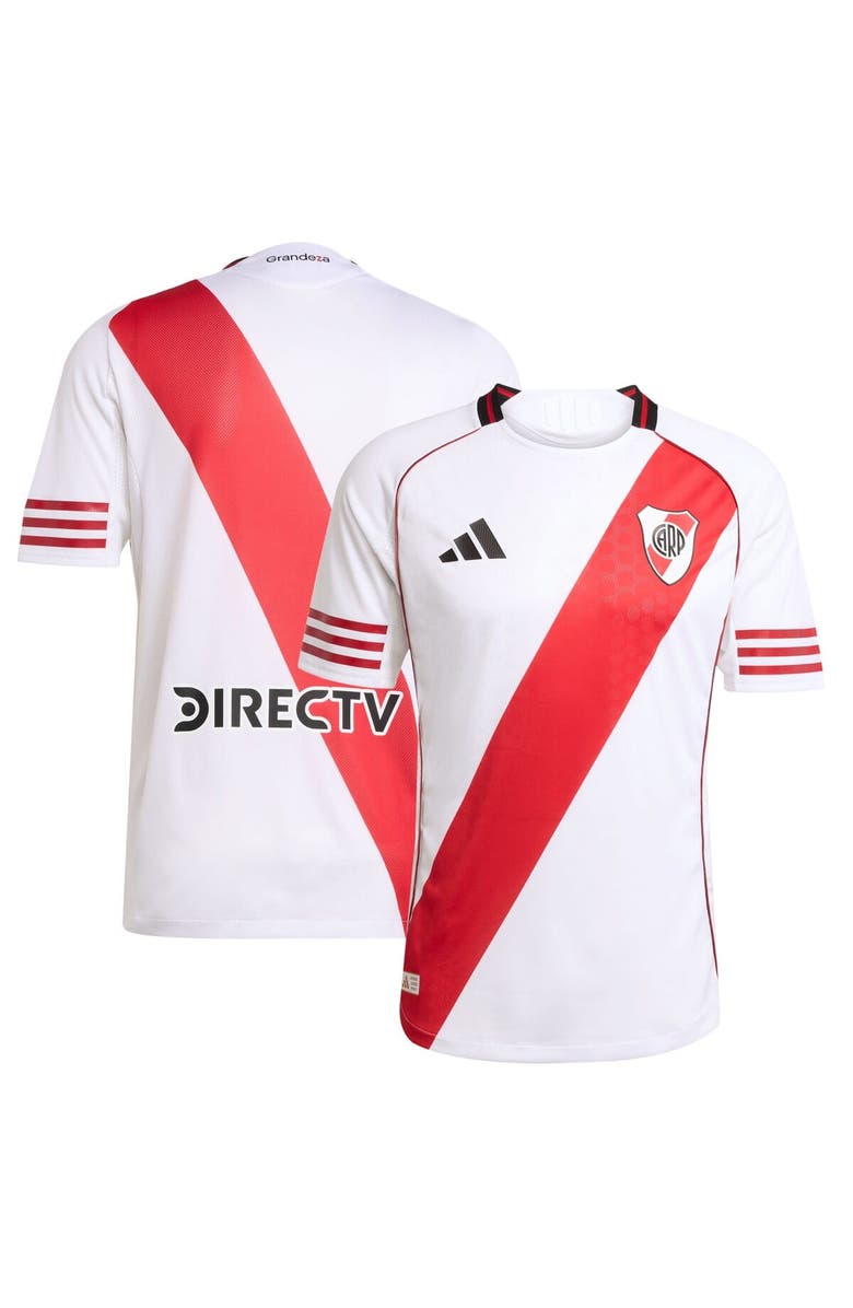 adidas Men's adidas White Club Atlético River Plate 2025/26 Home Authentic Jersey, Alternate, color, White