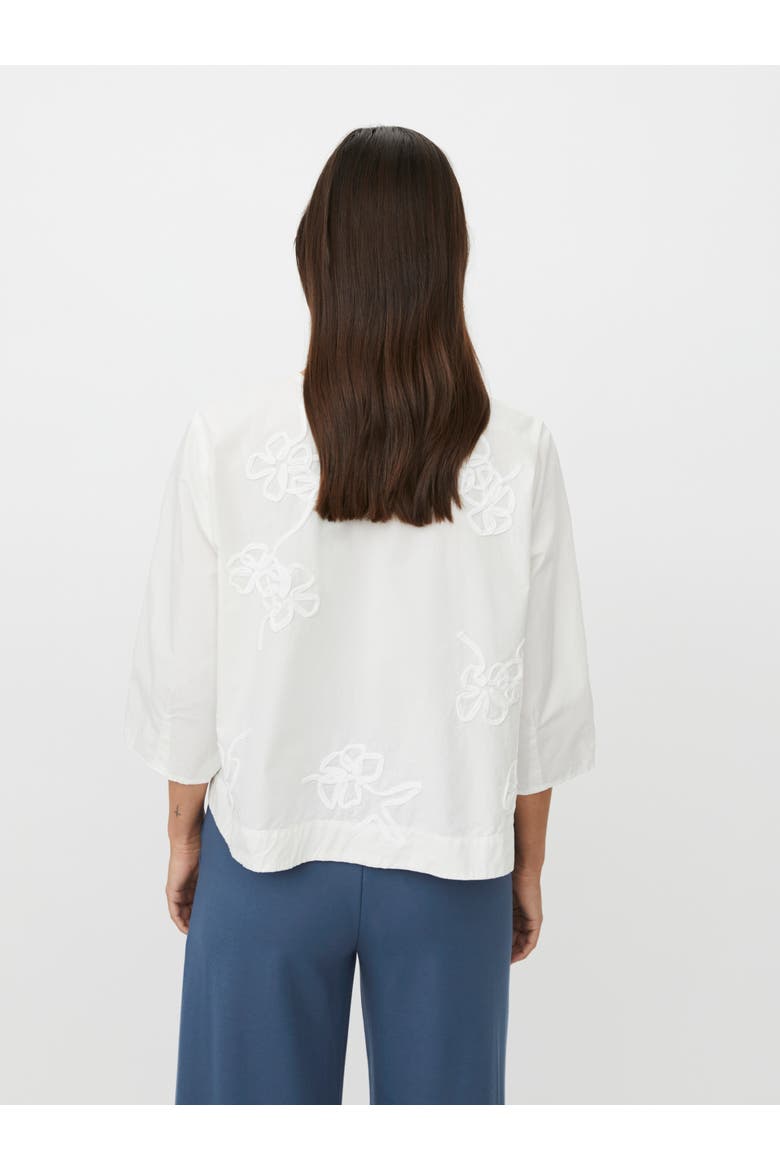 MaDrenithra Embroidered Blouse, Alternate, color, Jet Stream