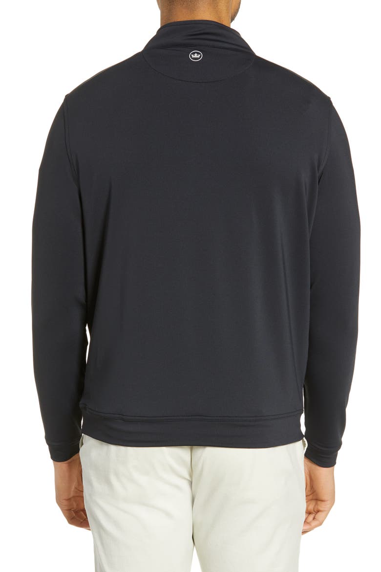 Perth Performance Quarter Zip Sweatshirt, Alternate, color, BLACK