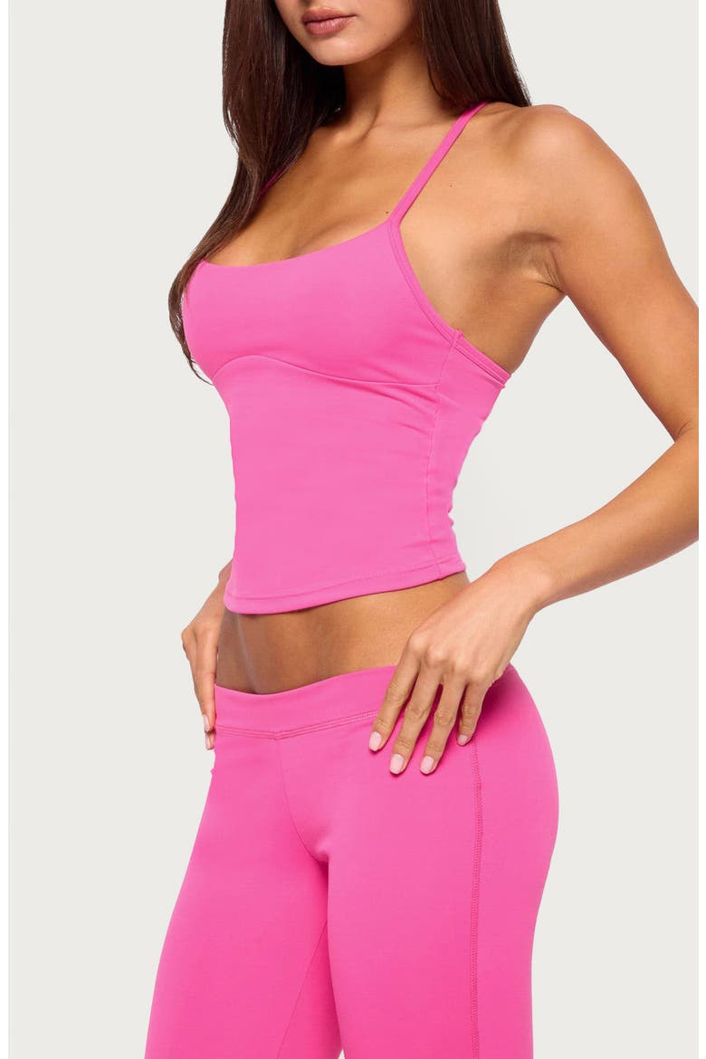 Dafni Scoop Neck Racerback Tank, Alternate, color, PINK