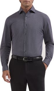 Bugatchi Devon OoohCotton Long Sleeve Button-Up Shirt