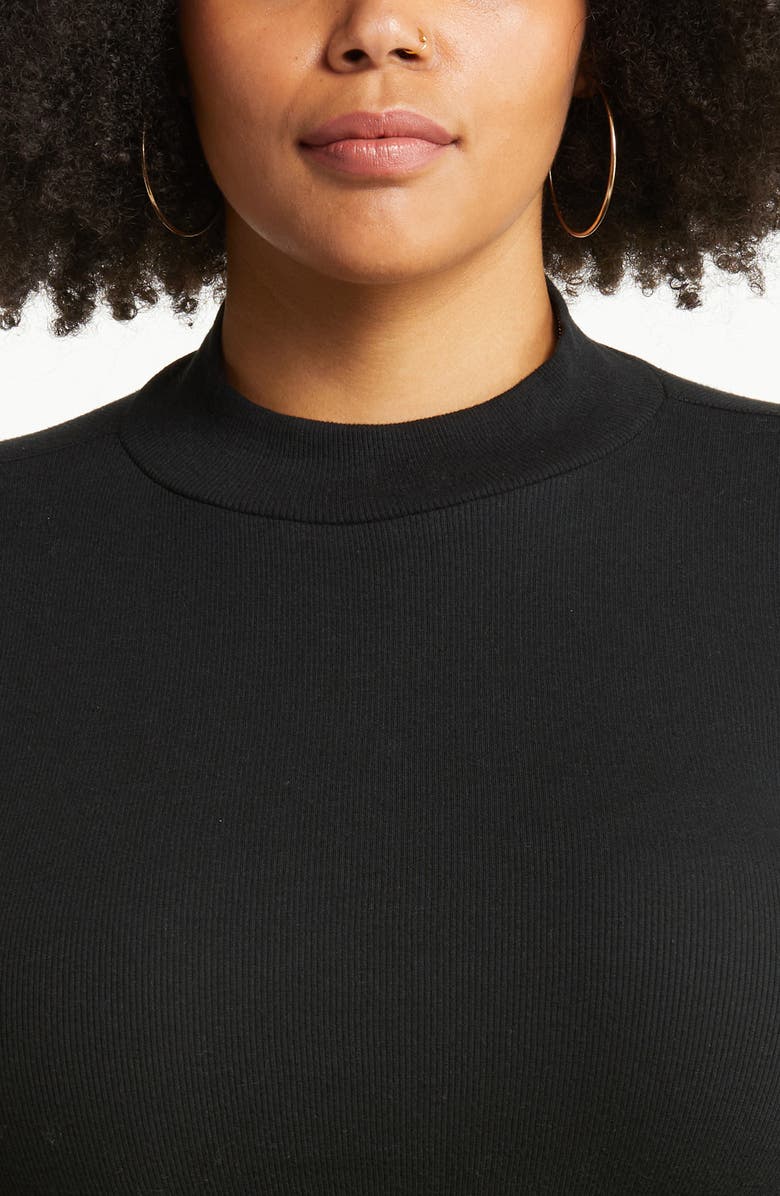 BP. Long Sleeve Mock Neck Crop Top, Alternate, color, 