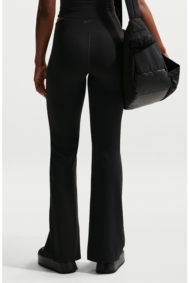 Zenvy High Waist Flared Leggings, Alternate, color, BLACK