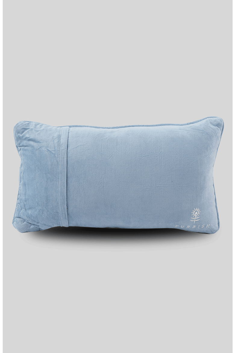 Well Well Well Needlepoint Pillow, Alternate, color, Blue