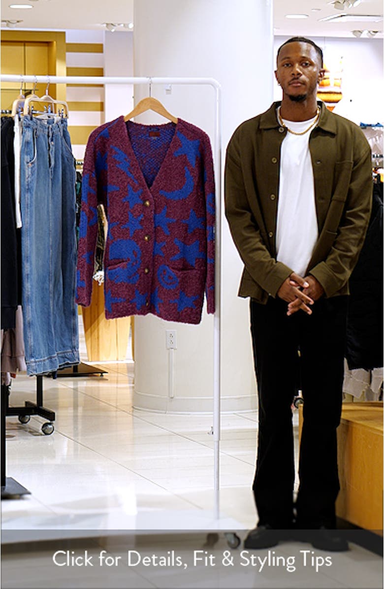 The Long Drop Sleeve Alpaca Blend Cardigan, sales video thumbnail