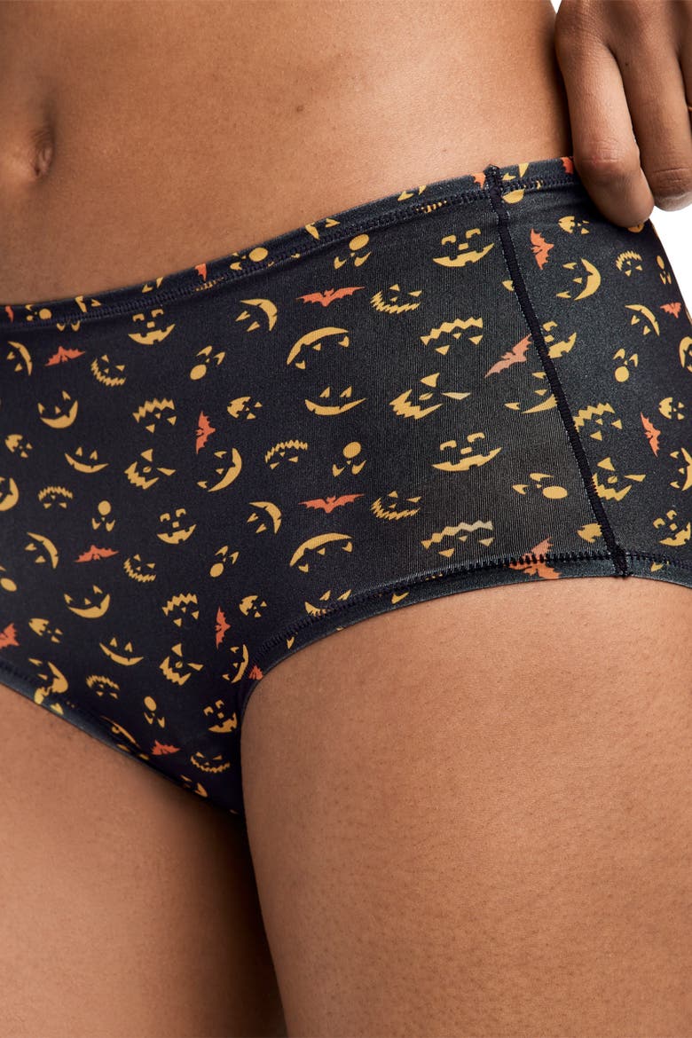 Women's Stretch My Way Brief, Alternate, color, Halloween Toss