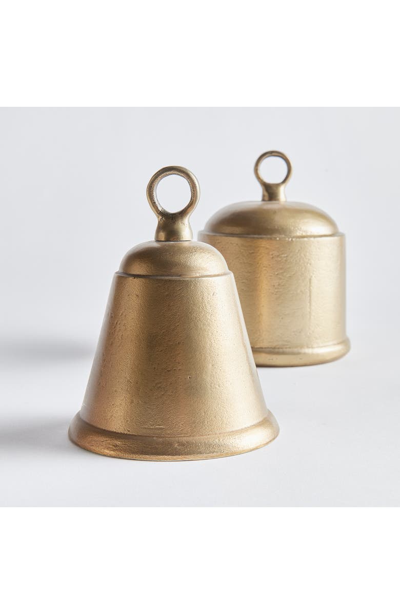 Napa Home & Garden 6.4" La Taverna Decorative Cast Aluminum Tabletop Centerpiece Bells Set of 2, Alternate, color, 