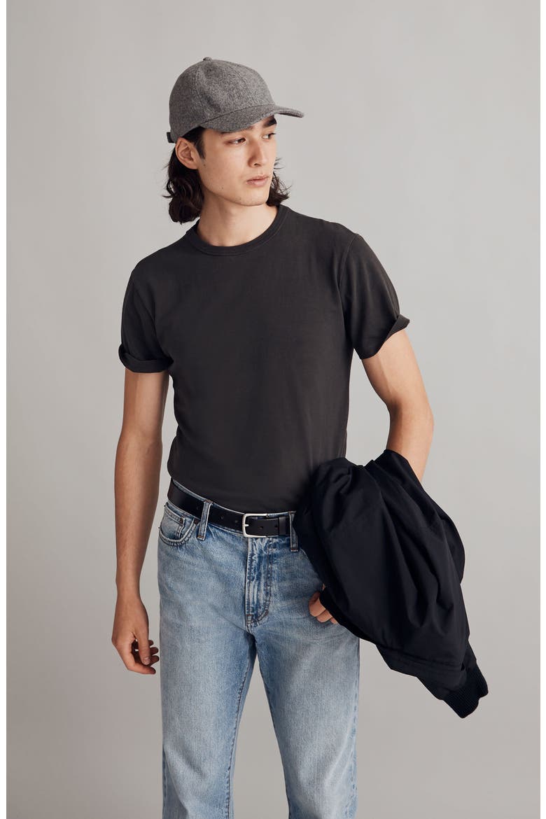 Garment Dyed Allday Crewneck T-Shirt, Alternate, color, BLACK COAL