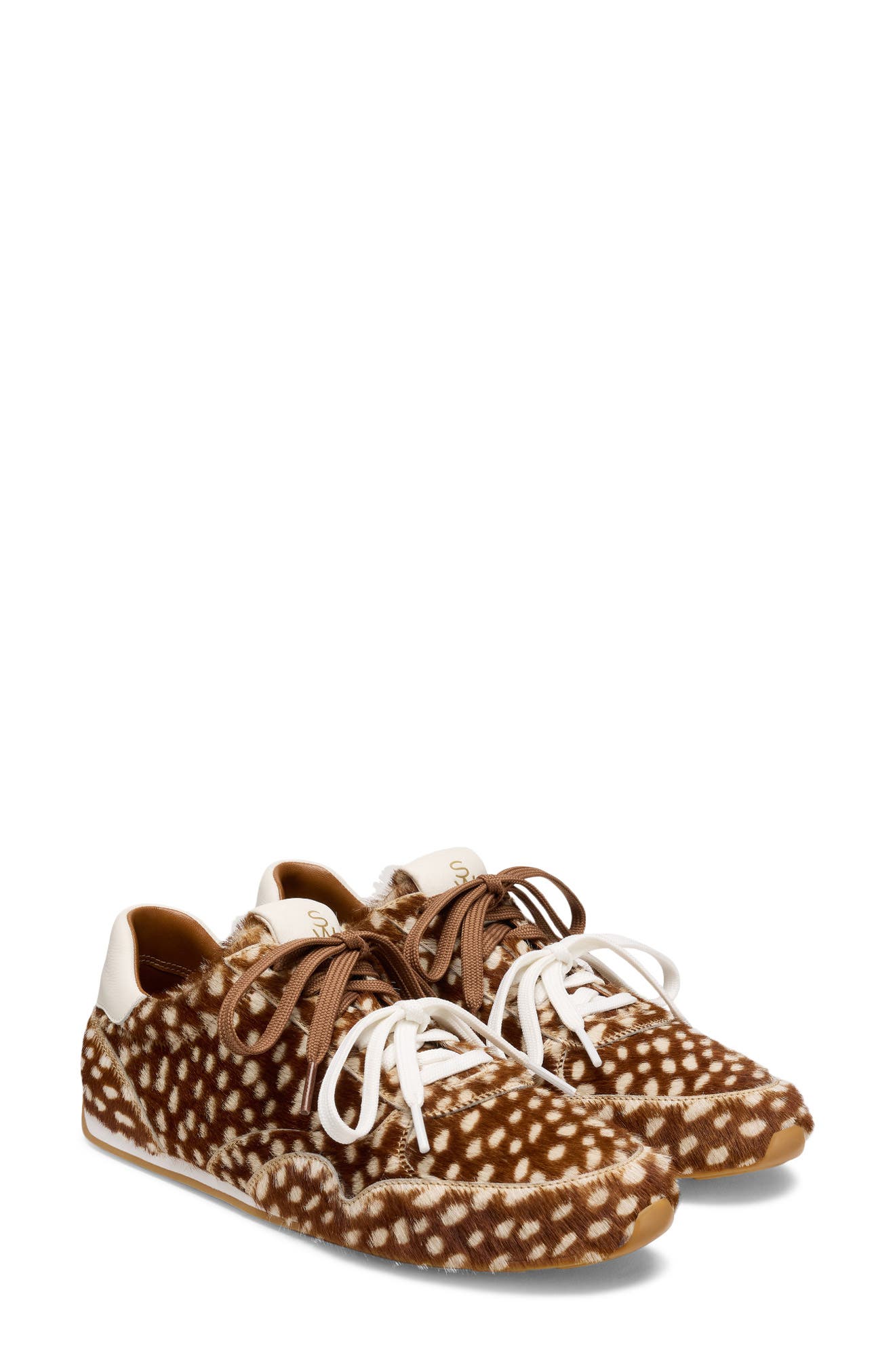 Stuart Weitzman <p>Bond Sport Genuine Calf Hair Sneaker (Women)</p>, Alternate, color, Brown/ White/ White