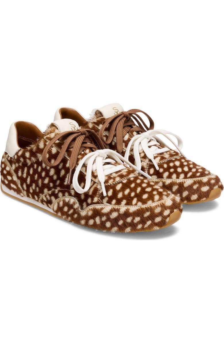 Stuart Weitzman <p>Bond Sport Genuine Calf Hair Sneaker (Women)</p>, Alternate, color, Brown/ White/ White