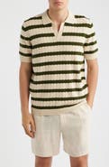 Percival Stine Stripe Polo Sweater