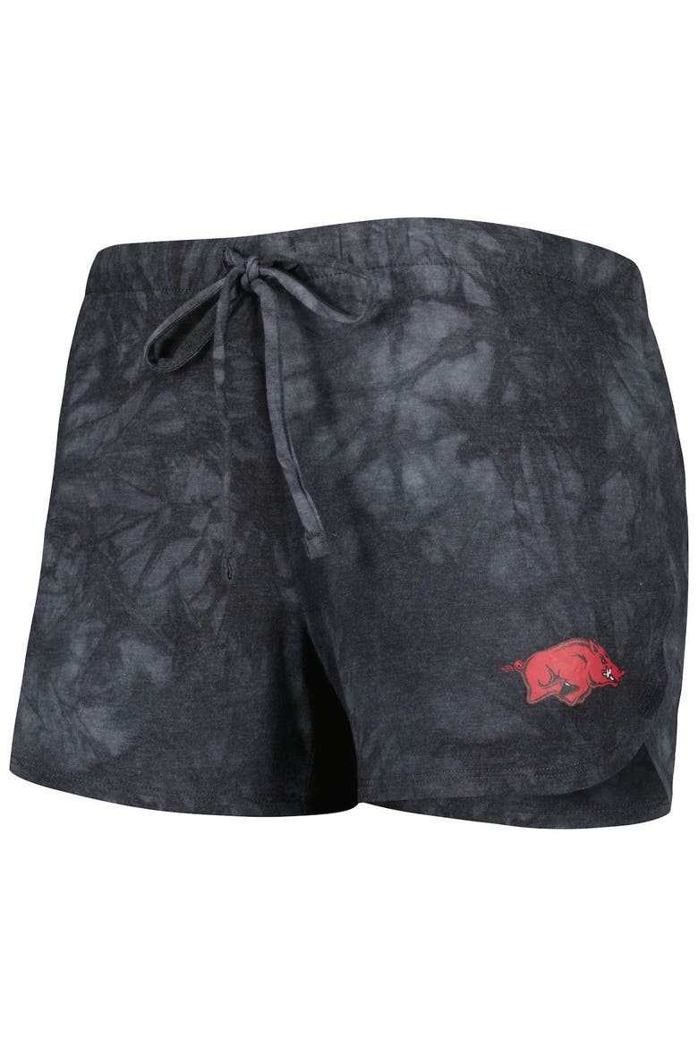Women's Concepts Sport Charcoal Arkansas Razorbacks Billboard Tie-Dye Tank and Shorts Sleep Set, Alternate, color, Charcoal