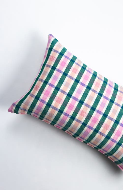 ARCHIVE NEW YORK ARCHIVE NEW YORK HANDWOVEN CLASSIC PLAID RECTANGLE COTTON THROW PILLOW