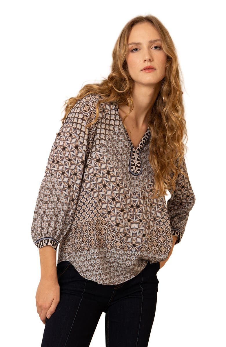 Hale Bob Saoirse Silk Top, Alternate, color, 