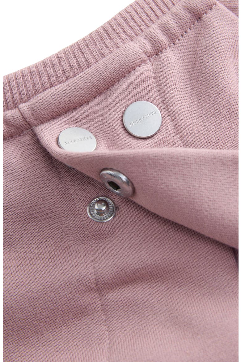 Kids' Lee Lace Trim Long Sleeve Sweatshirt Dress, Alternate, color, PINK