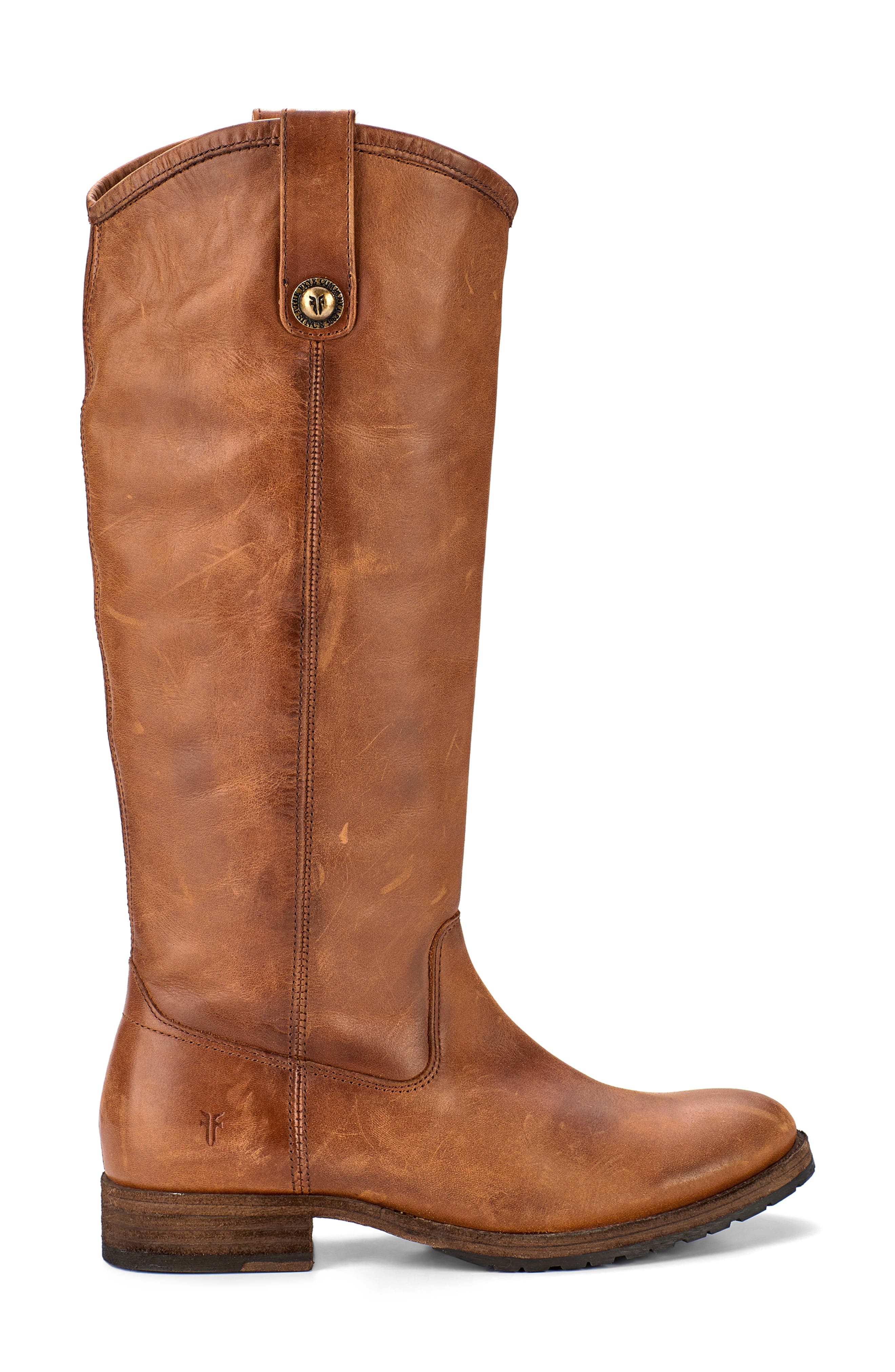 Frye Melissa Button Lug Riding Boot, Alternate, color, 