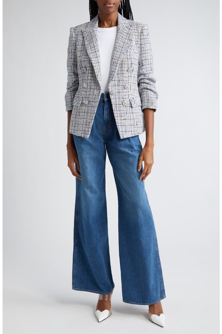 Ryland Tweed Dickey Jacket, Main, color, BLUE MULTI