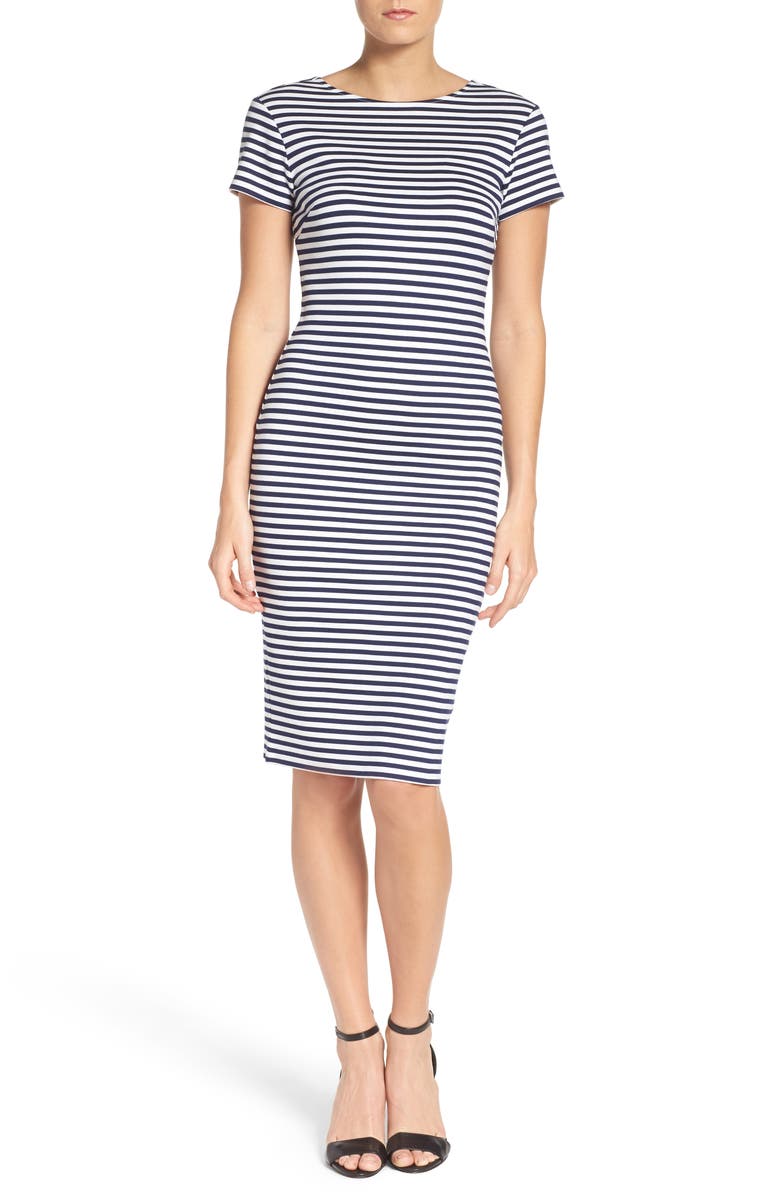 Felicity & Coco Stripe Sheath Dress, Alternate, color, 