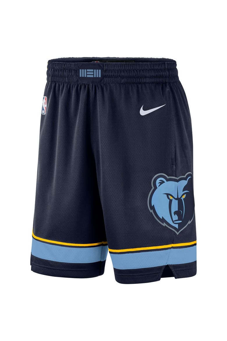 Men's Nike Navy 2019/20 Memphis Grizzlies Icon Edition Swingman Shorts, Alternate, color, Navy